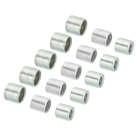 Uxcell M10xM6 M10xM8 M12xM10 Thread Adapters Sleeve Reducing Nut 10mm Screw Pipe Threaded Tube Coupler Connector 1 Set