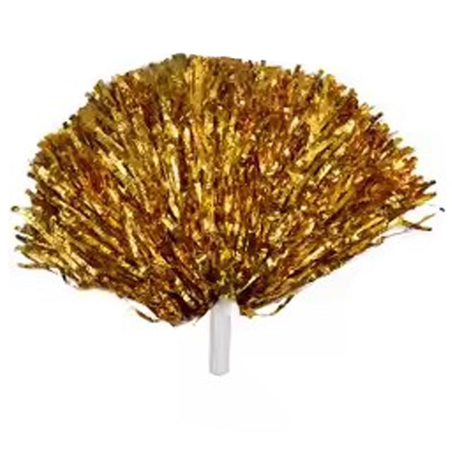 Pompons de Cheerleading pour Enfants avec Poignée, Balles de Cheer Colorées pour Femmes, Pompons Or Jaune Rouge Vert Bleu