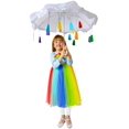 thumbnail image 1 of Princess Paradise Girl's Rainbow Raincloud Costume, Medium, 1 of 4