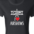 thumbnail image 4 of Inktastic I Love Airshows Women's T-Shirt, 4 of 5