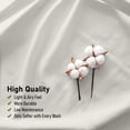 thumbnail image 7 of RUVANTI 100% Cotton Sheets – Split King Size Percale Bedding, Cooling & Breathable, Durable with a Crisp, Soft & Comfortable Feel, 16" Deep Pocket, 5-Piece Set, Ivory, 7 of 7