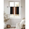 thumbnail image 3 of Sheer Curtains 54 Inches Long, Contemporary Boho Modern Art Light Filtering Window Curtains for Living Room/Bedroom, Brown Black White Rod Pocket Voile Sheer Curtain Drapes, 52"W x 54"L, 2 Panels, 3 of 9