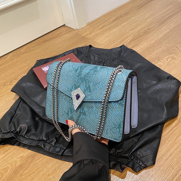 Bolso de mujer nuevo de primavera 2025, nuevo estilo, bandolera con cadena, pequeño bolso cuadrado con solapa y doble compartimento, bolso ligero de lujo.