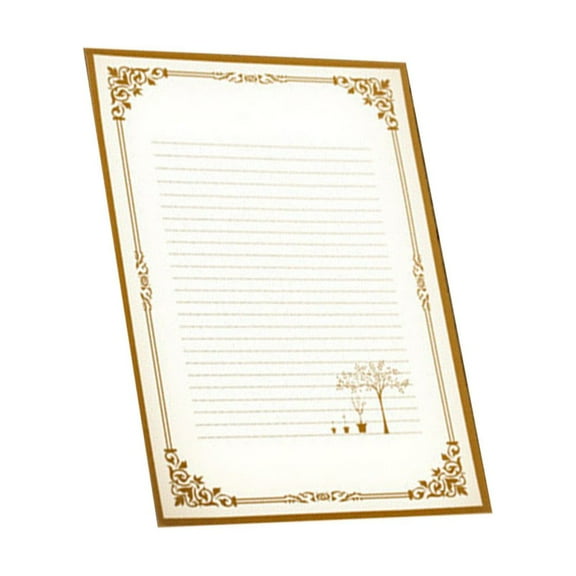 FESTFENDS 8-Piece Vintage Stationery Set for Letter Writing, Rectangular Paper 6.9x9.3in, Writing Supplies
