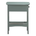 thumbnail image 5 of Pemberly Row Roe 1 Drawer Green Nightstand Open Shelf And Wood Hardware, 5 of 8