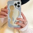 thumbnail image 3 of Funda para iPhone 13 Pro Max, funda protectora con espejo para niñas y mujeres, retoque de maquillaje, cámara trasera, selfies JAMW  Sencillez, 3 of 5