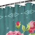 thumbnail image 3 of Pioneer Colorful Floral Shower Curtain for Bathroom Home Decor Bathtubs Waterproof Fabric Curtain with 12 Hooks 72x84in, 3 of 6