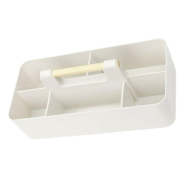 GUOOL 1 Rangement avec Compartiments Séparateurs, Espaces de Travail Créatifs Multi-Grilles, Portable Beige