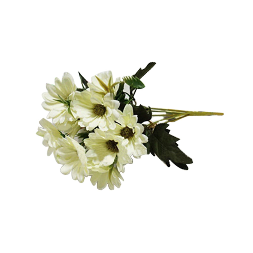 jiaroswwei 1 Bouquet/10 Heads/5 Branches Artificial Daisy Flower Office  Home Decoration
