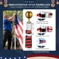 thumbnail image 3 of Yescom EZ GO 20ft Telescopic Flag Pole Kit Upgrade Rotating Lock for Outside Inground with 3x5' US Flag Ball Top Silver, 3 of 12