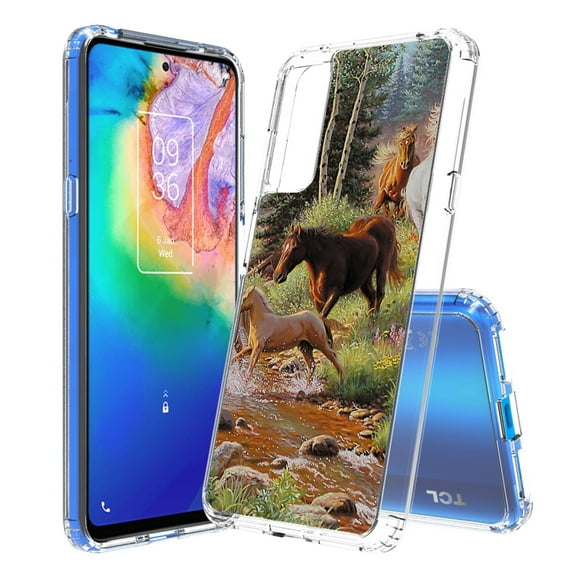 AquaFlex Hybrid Slim Designed For TCL 20S 6.67"Case Transparent Clear