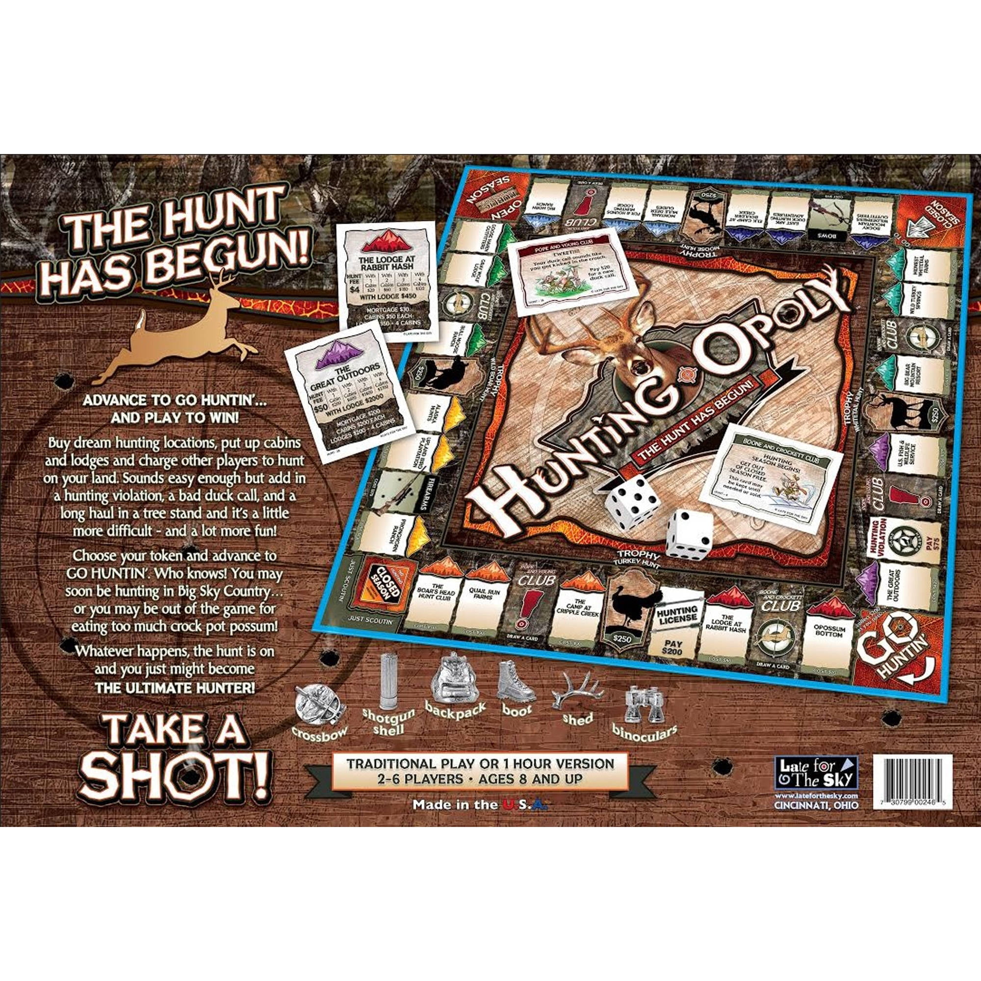 Late for the Sky Hunting-opoly Board Game