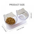 thumbnail image 4 of Neck Protection Cat Bowl Tilt Dog Bowl Cat Pet Double Bowl Shelf Drinking Water and Cat Food Dog Food Container, 4 of 5