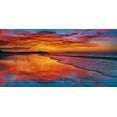 thumbnail image 2 of Krahmer, Frank 18x11 White Modern Wood Framed Museum Art Print Titled - Sunset, North Island, New Zealand, 2 of 4