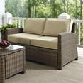 thumbnail image 2 of Afuera Living Causeuse Moderne d'Extérieur en Osier pour Patio, Brun et Sable, 2 of 9