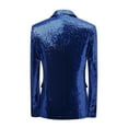 thumbnail image 4 of Dpytoraw Men's Sequined Jacket Pants Suit Tuxedo Party Dance Wedding Sequined Tuxedo One Button Jacket Set, 4 of 4