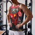 thumbnail image 5 of Zufioo farm work Print Men's Vest, Sleeveless Quick-drying Muscle T-shirt, Suitable for Sports Fitness, Home Leisure Wear-Small, 5 of 7