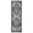 Blue, variant on Geetinfly 2 x 6 ft Polyester Pearl Velvet Camel Rectangular Hallway Bathroom Entryway Kitchen Office Foldable Flower Printed Persian Washable Area Rug