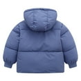 thumbnail image 2 of Baby Kids Winter Coat Puffer Down Jacket Windproof Winter Jacket Fleece Lined Warm Hooded Outwear for Boys Girls 2-6T, 2 of 10