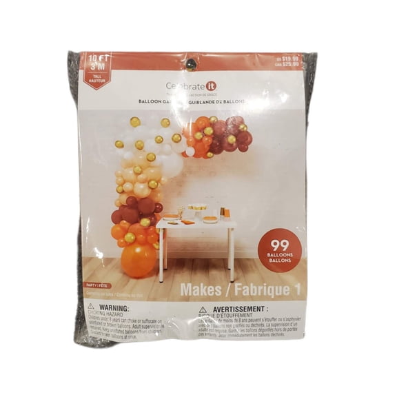 Celebrate it Thanksgiving Balloon Garland 10 ft 99 Balloons