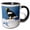 Black/White, variant on 3drose, Japan, Hokkaido, Raus, Stellers Sea Eagle-as15 Rti0438 - Rob Tilley, 11oz Two-tone Black Mug