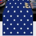 thumbnail image 1 of WHEANG Decorative Table Banner 4 Style Independence Day Table Flag Patriotic Stripes Wired Edge Ribbon Printing Customized Satin Flag Ribbon For Holiday Craft Decoration, 1 of 3