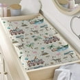 thumbnail image 3 of Watercolor Safari Animals Train Baby Changing Pad Covers for Boy Girl 32''x 16'' Giraffe Leopard Zebra Hippo Monkey Flamingo Fitted Changing Pad Sheets Nursery Baby Diaper Changing Table Mats, 3 of 6
