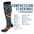 thumbnail image 2 of FORMRS Womens Knee High Socks Casual Long Thick Travel Daily Wear, 1 Pair, Whimsical Foxes Pattern, 2 of 6