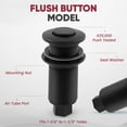 thumbnail image 3 of Westbrass Disposal Air Switch with Flush Button and Dual Outlet Box, Polished Brass, 3 of 13