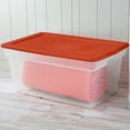 thumbnail image 3 of Sterilite Boîte de Rangement 85L - Orange, 3 of 5