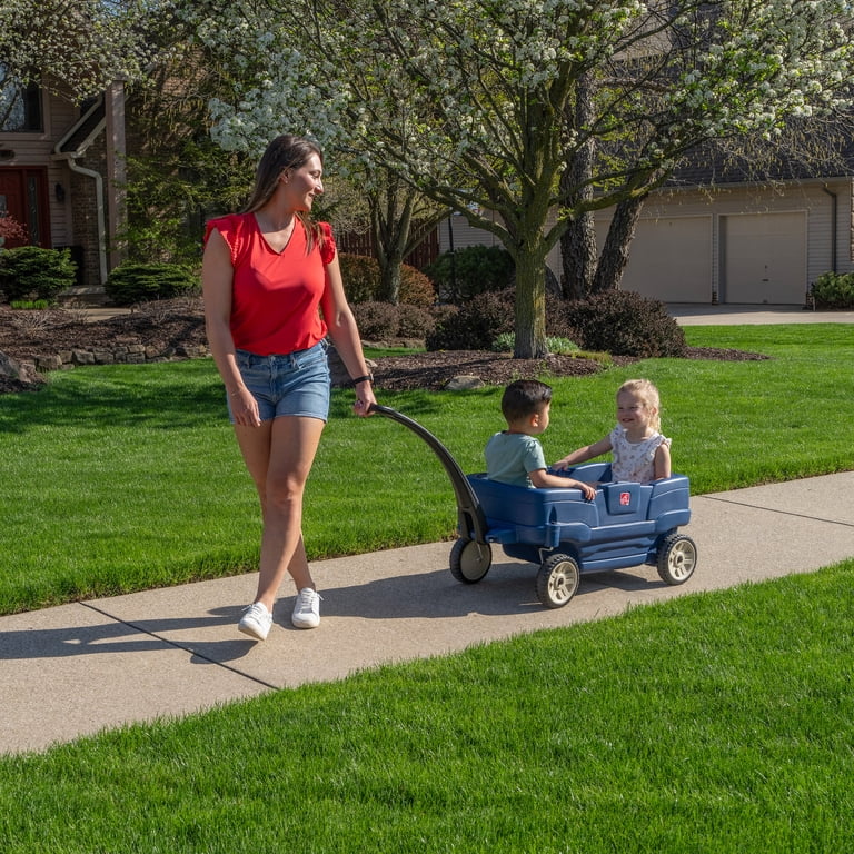 Step2 Neighborhood Wagon Toddler Riding Toy with Seatbelts and