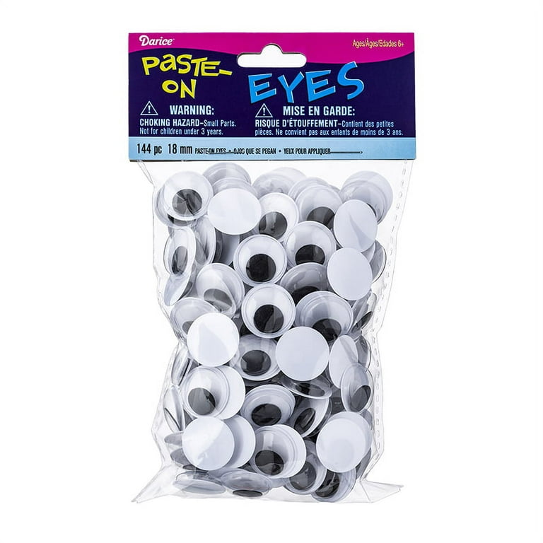 Essentials by Leisure Arts Eyes Sticky Back Moveable Assorted Black 160pc  Googly Eyes, Google Eyes for Crafts, Big Googly Eyes for Crafts, Wiggle  Eyes, Craft Eyes