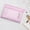 🍒 Pink_Base#4847, variant on Transparent Double Layer Mesh Pencil Case Zipper Pouch • Nylon Storage Bag with Metal Zippers • 2 Compartments, Clear Window, 20.5 x 13 cm, 1 Pack