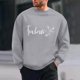 thumbnail image 1 of Ceisia Men's Regular-Fit Crew-Neck Heart-Letter Printed Casual Sweatshirt Gift, 1 of 7