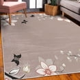 thumbnail image 3 of Floral Decorative Rug, Spring Flowers Leaves Branches Buds Butterflies Frame Like Abstract Art Pattern, Quality Carpet for Bedroom Dorm and Living Room, 6 Sizes, Pale Rose, by Ambesonne, 3 of 4