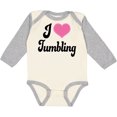 thumbnail image 3 of Inktastic I Love Tumbling Girls Long Sleeve Baby Bodysuit, 3 of 5
