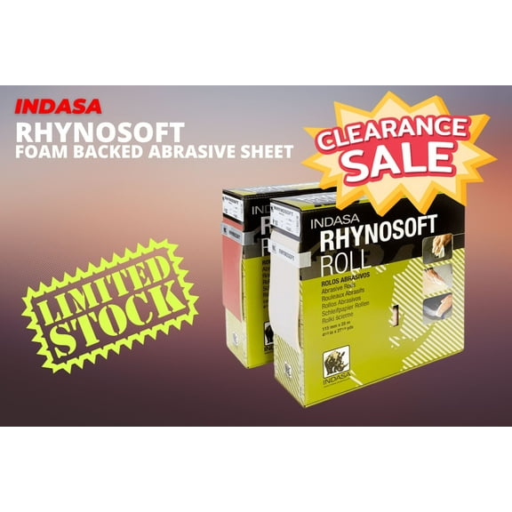Buy Indasa 4.5" x 27-Yard Rhynosoft Foam Hand Abrasives Sanding Pads – Continuous Roll, 3700R (Grit 80)