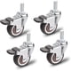 thumbnail image 1 of Ruedas para muebles, 4 piezas, ruedas giratorias, ruedas universales para muebles M10 x 25 mm, capacidad de carga de 40 kg por rueda, 1 of 5
