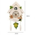 thumbnail image 2 of Wall-mounted Alarm Clock Cuckoo Pendulum Clocks For Home Living Room Art Decor, 2 of 9