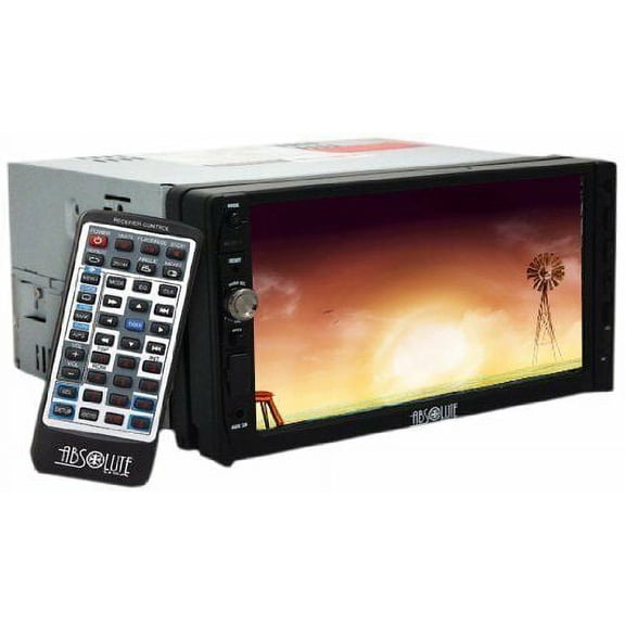 Absolute DD-3000ABT 7-Inch Double Din Multimedia DVD Player Receiver