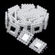 thumbnail image 2 of 1 de de imitación adornos de de imitación cinta de abalorios de de imitación para adorno de ropa accesorios de bod Blanco Gloria Rhinestone Diamante Trim, 2 of 9