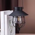 thumbnail image 2 of Vintage Solar Lanterns for Outdoor - Metal Hanging Solar Lights Waterproof Design - Warm White Glow for Yard, Fence, Balcony & Tree Decoration - Energy Efficient Solar Garden Lights, 2 of 4