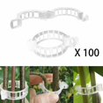 thumbnail image 1 of Clips para plantas, clips para colgar, clips para vides, jardín para tomates y verduras, clips para vides, soporte para plantas, 100 unidades Rojo Verde, 1 of 5