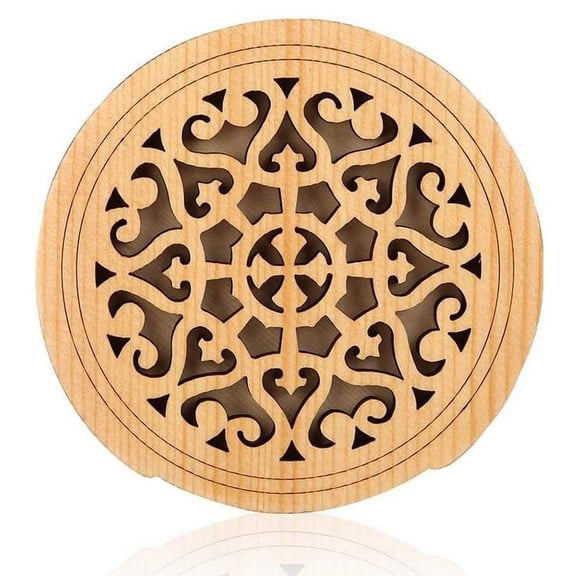 Guitar Wooden Soundhole Sound Hole Cover Block Feedback Buffer Wood for EQ Acoustic Folk Guitars,Style 1