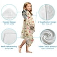 thumbnail image 7 of Yorkie Dog and Flower Florals Hooded Bath Towel，50"x30" for Ages 3 To 12 Kids, Quick Dry Lightweight Soft Microfiber Hood Beach Towel Cover Up for Kids, 7 of 7