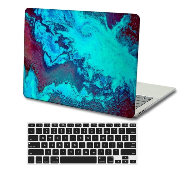 KSK KAISHEK Hard Case Cover Compatible with MacBook Pro 14"( XDR Display, 2021 - 2023) + Black Keyboard Cover Model A2442 & A2779, Type C Flower 1027