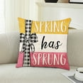 thumbnail image 5 of SPOORYYO Spring Printed Pillow Cover with Zipper, Polyester Cushion Cover for Sofa Decor, 5 of 6