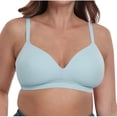 thumbnail image 2 of Oversize Bras for Women No Underwire Fashion Solid Color Full Cup-thin Ice Silk Seamless Large Chest Gathering Breathable Underwear Daily Bra, 2 of 5