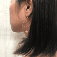 thumbnail image 3 of Abstract Face Earrings for Women, Wire Picasso Dangle Earrings, Hollow Silhouette Drop Earrings, Birthday Christmas Gift for Her, Gold, 1 pair, 3 of 10