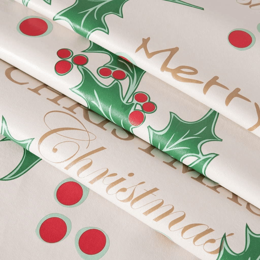 Ray Star Christmas Tablecloth 60 Round Halloween Table Cloth 100% Waterproof Oil Proof Spill Proof PVC Table Cloth, Wipe Clean Table Cover
